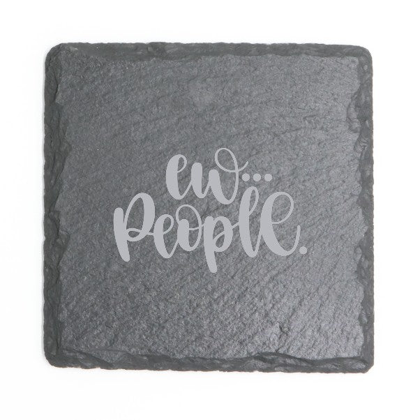 Square Slate Coasters (Funny)
