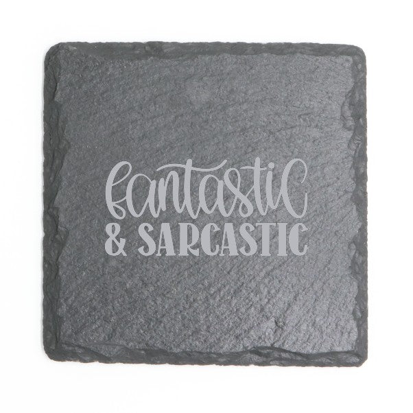 Square Slate Coasters (Funny)