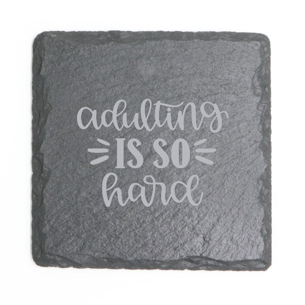 Square Slate Coasters (Funny)