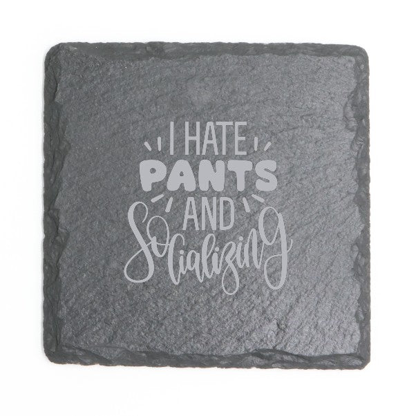 Square Slate Coasters (Funny)