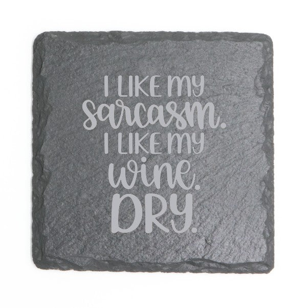 Square Slate Coasters (Funny)