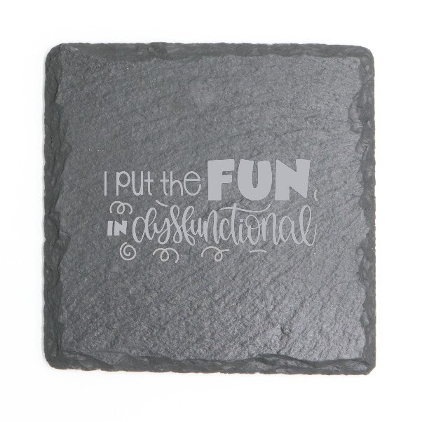 Square Slate Coasters (Funny)