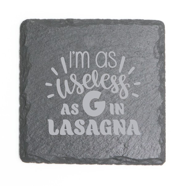 Square Slate Coasters (Funny)