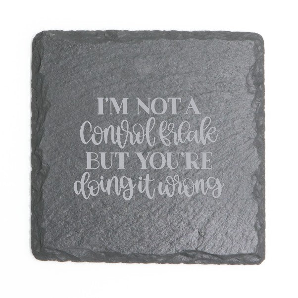 Square Slate Coasters (Funny)
