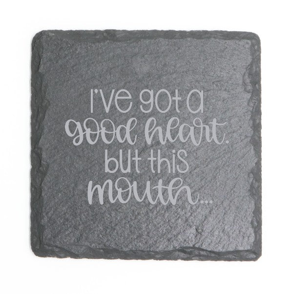 Square Slate Coasters (Funny)