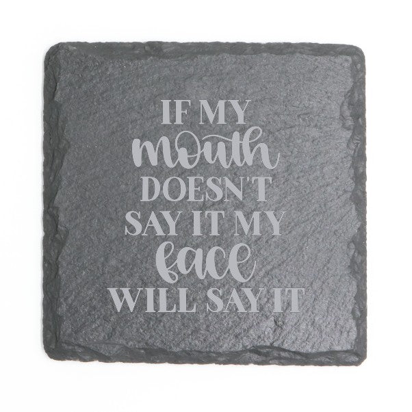 Square Slate Coasters (Funny)