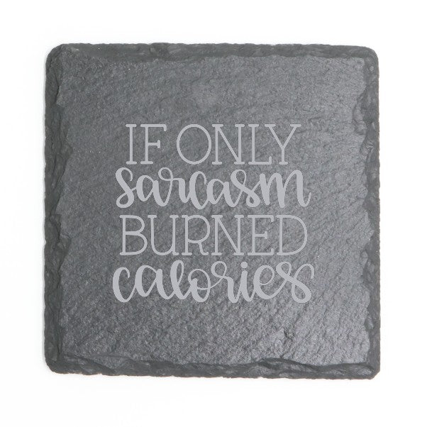 Square Slate Coasters (Funny)
