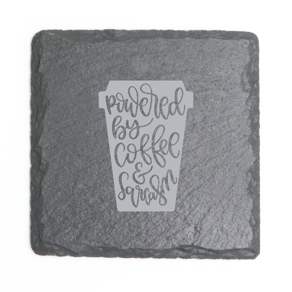 Square Slate Coasters (Funny)