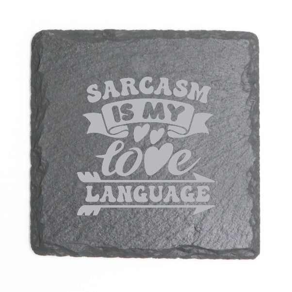 Square Slate Coasters (Funny)
