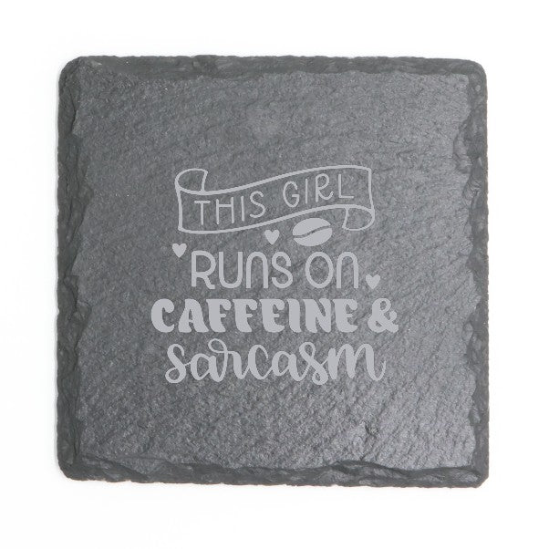 Square Slate Coasters (Funny)