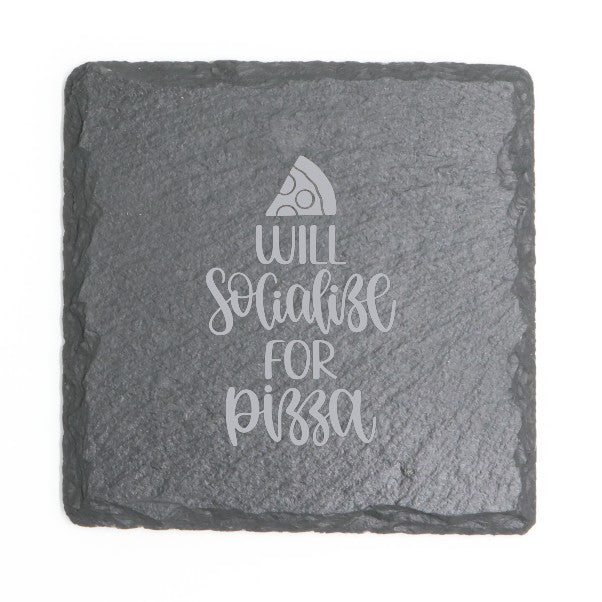 Square Slate Coasters (Funny)