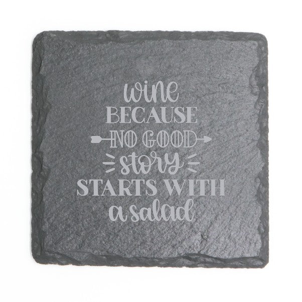 Square Slate Coasters (Funny)