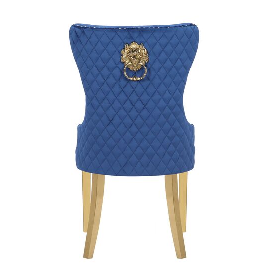 Chelsea Knocker Plush Velvet Dining Chairs Set Of 4
