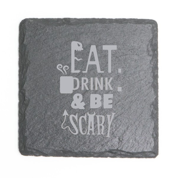 Square Slate Coasters (Halloween)