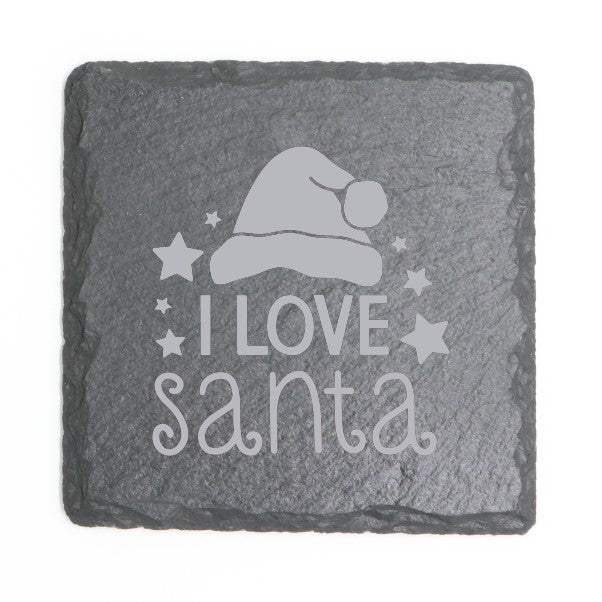 Square Slate Coasters (Christmas)