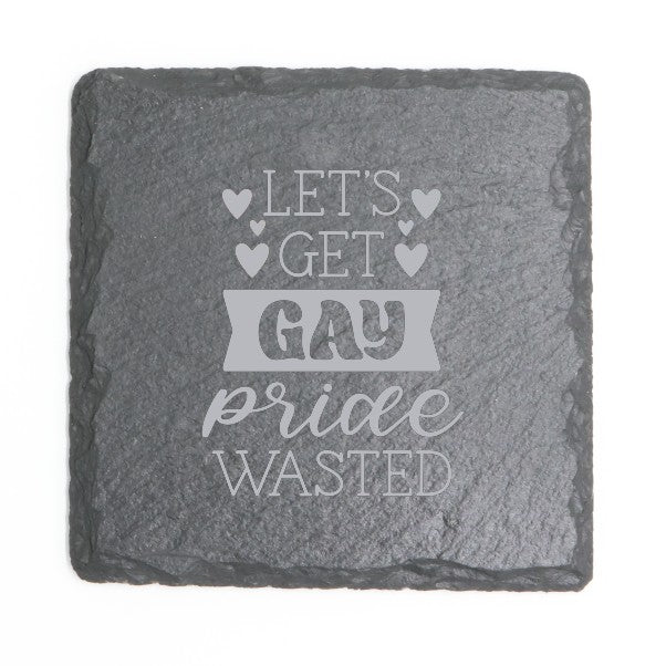 Square Slate Coasters (Pride)