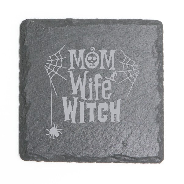 Square Slate Coasters (Halloween)