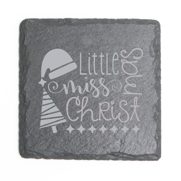 Square Slate Coasters (Christmas)