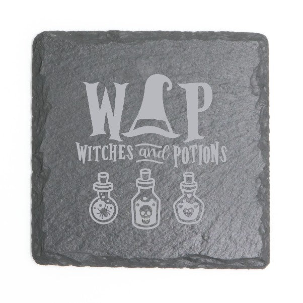 Square Slate Coasters (Halloween)