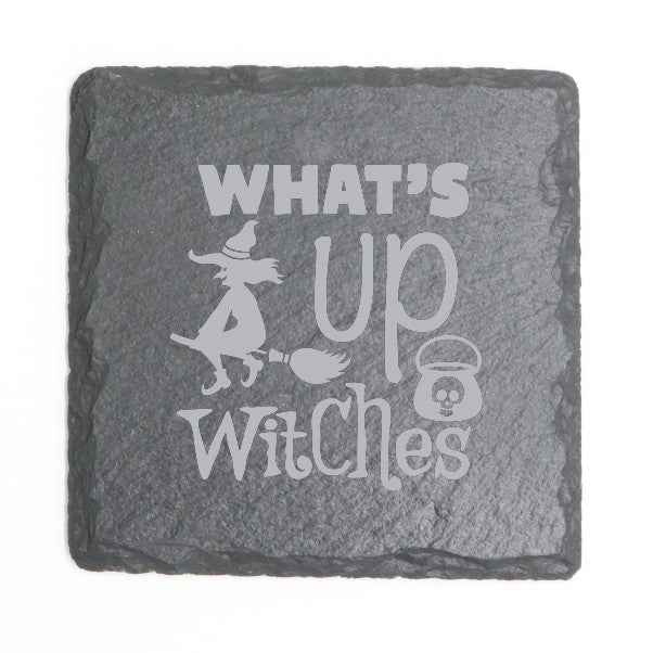 Square Slate Coasters (Halloween)