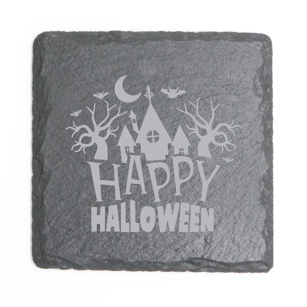 Square Slate Coasters (Halloween)