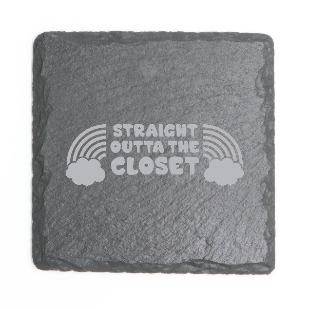 Square Slate Coasters (Pride)