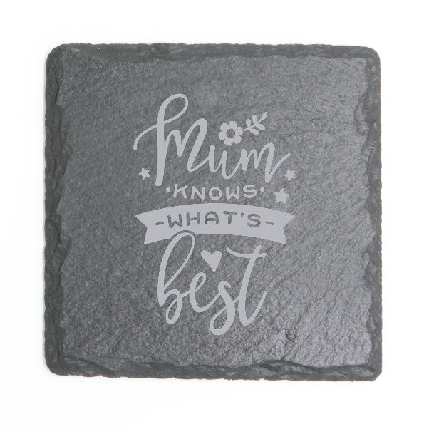 Square Slate Coasters (Mother's Day)