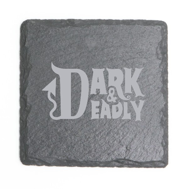 Square Slate Coasters (Halloween)