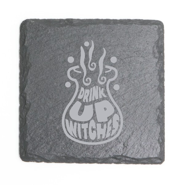 Square Slate Coasters (Halloween)