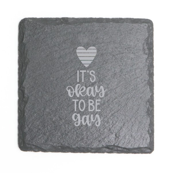 Square Slate Coasters (Pride)