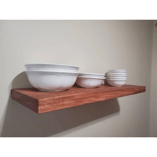 Mahogany Floating Shelf