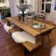 8-10 Solid Wood Dining Table in Oak